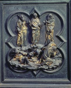 Przemienienie, dziewiąty panel Drzwi Północnych Baptysterium San Giovanni, 1403-24 (brąz)